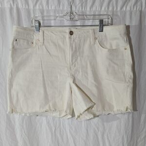 Seven7 Women's Off-White Jean Shorts